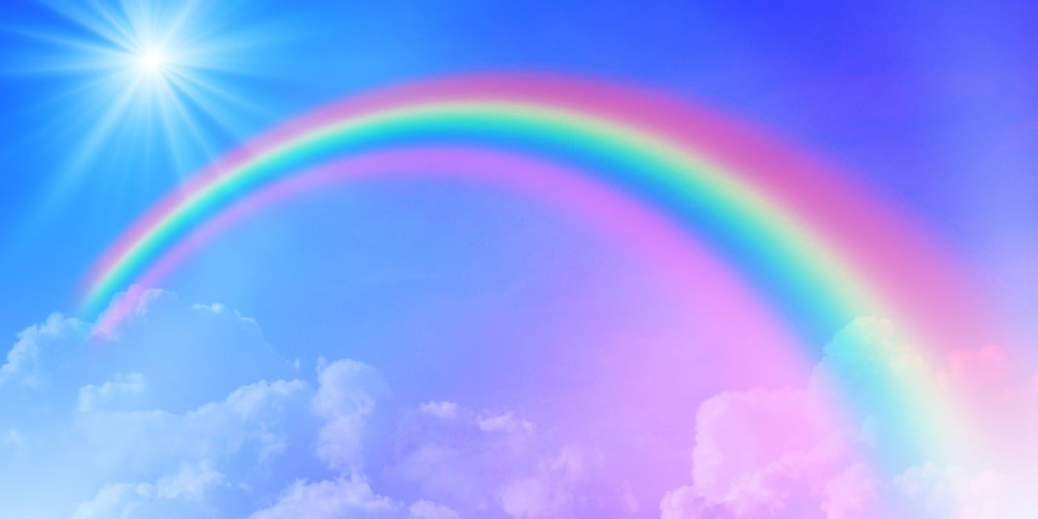 Rainbow in the sky